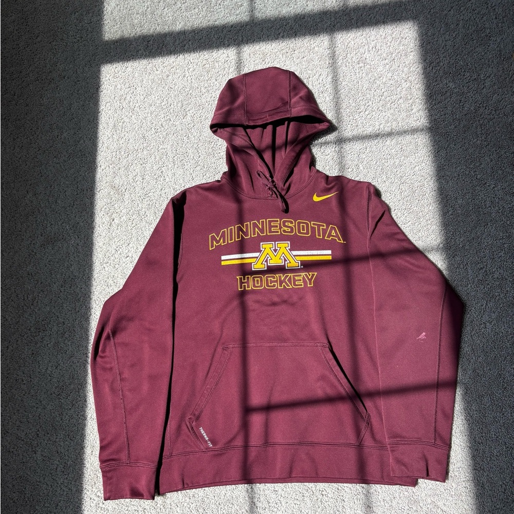 Nike Maroon Minnesota Hockey Hoodie